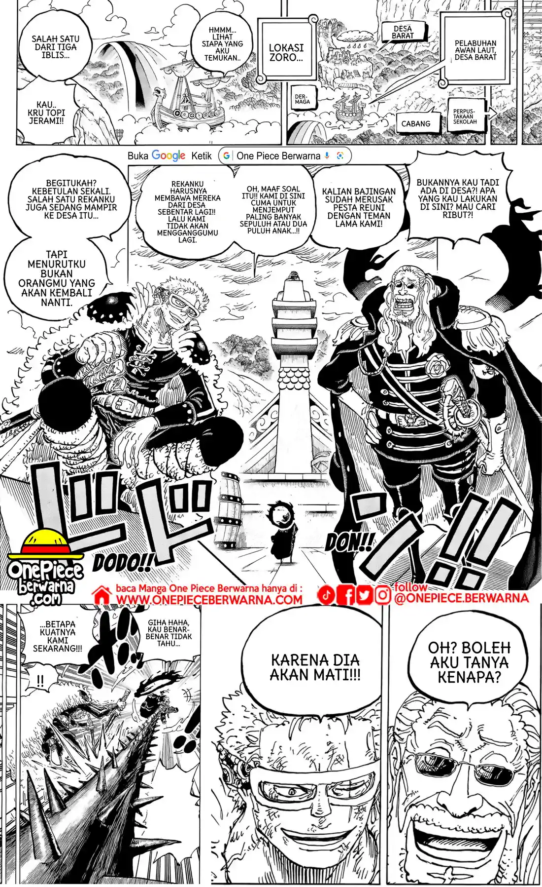One Piece berwarna 1187 1188 1189 bahasa indonesia